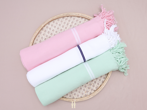 Multicolor Set Of 3 Cotton Towel