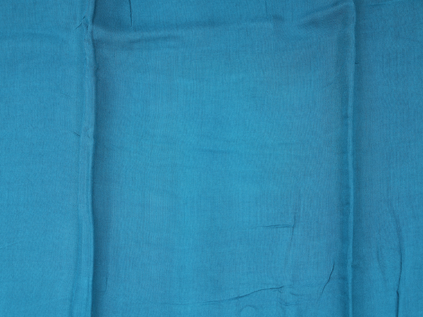 Mirror Buttas Teal Blue Tussar Unstitched Salwar Material