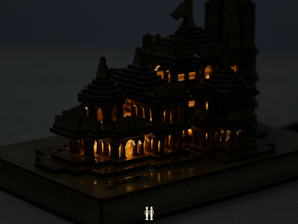 Shri Ramar Mandir Ayodhya 3D Model Wooden Temple
