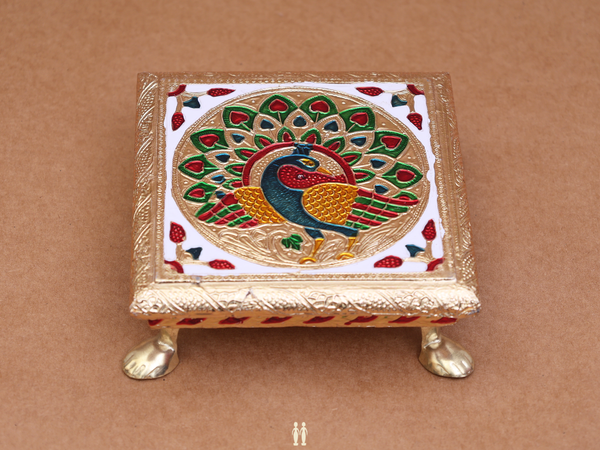 Peacock Design Pooja Stand