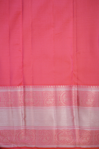 Paisley Zari Motifs Dual Tone Kanchipuram Silk Saree
