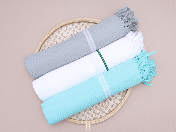 Multicolor Set Of 3 Cotton Towel