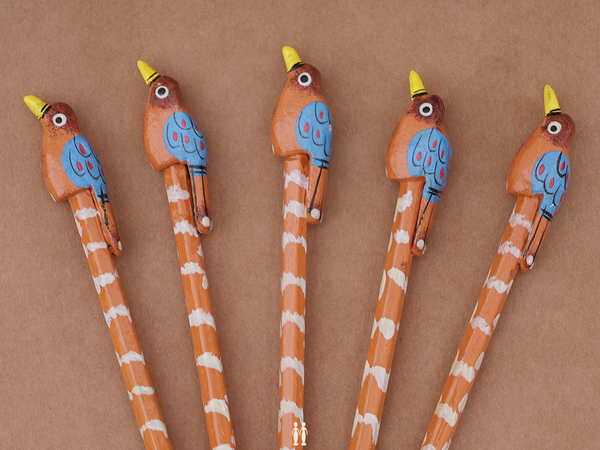 Wooden Pencil Set Of 5 For Kids