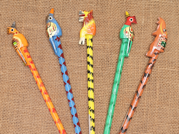 Wooden Pencil Set Of 5 For Kids