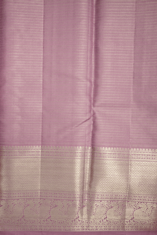 Allover Checks Design Pastel Pink Kanchipuram Silk Saree