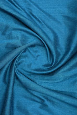 Chinese Collar Capri Blue Cotton Blend Long Kurta