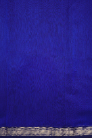Kuyil Kann Zari Border Royal Blue Maheswari Silk Cotton Saree