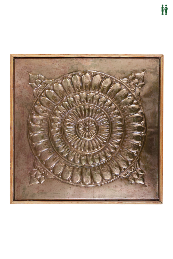 Chakram Design Embossed Wall Hanging for Home Decor