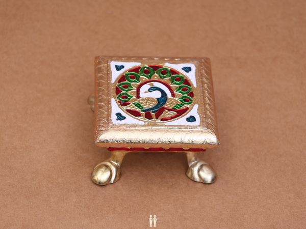 Peacock Design Pooja Stand