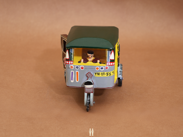 Wooden Handicraft Multicolor Miniature Auto