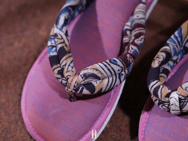 Plain Dual Tone Cotton Slippers