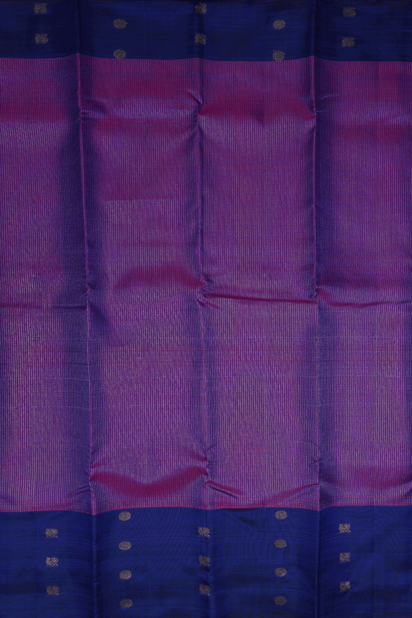Zari Striped Design Purple Kanchipuram Silk Saree