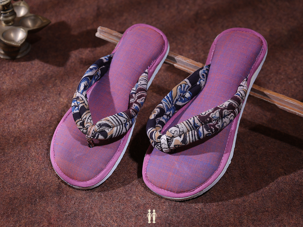 Plain Dual Tone Cotton Slippers