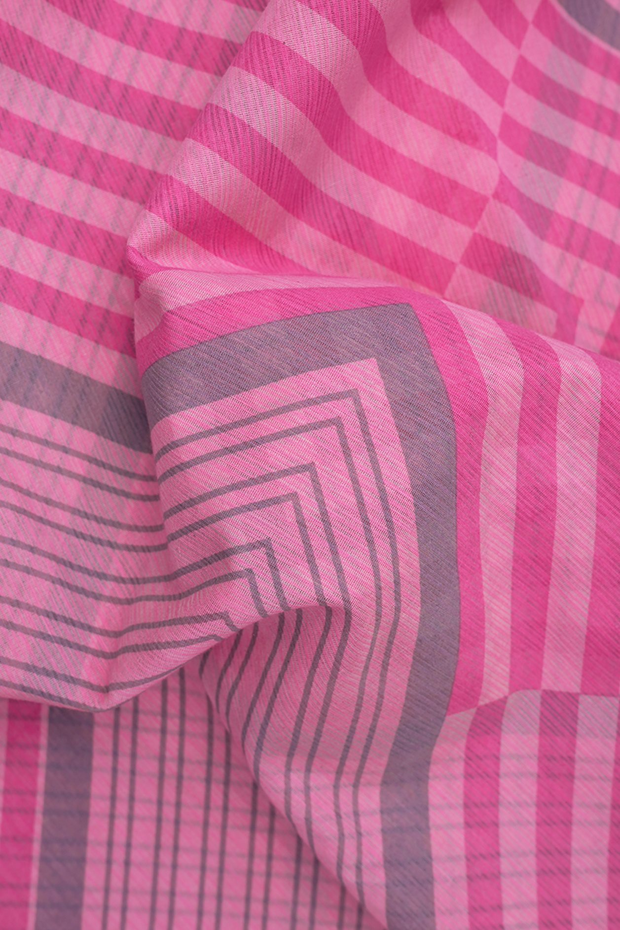 Allover Design Pink Kota Cotton Saree