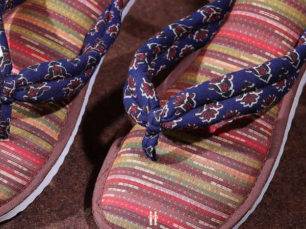 Stripes Design Multicolor Cotton Slippers