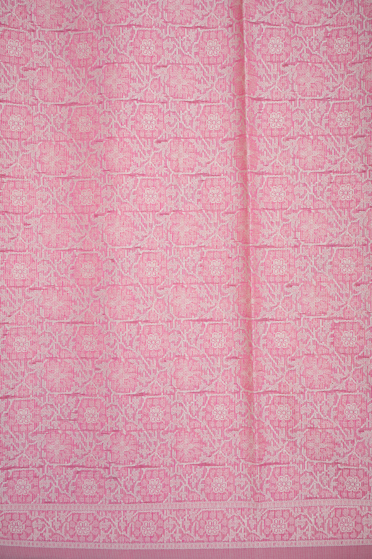 Allover Design Pink Kota Cotton Saree