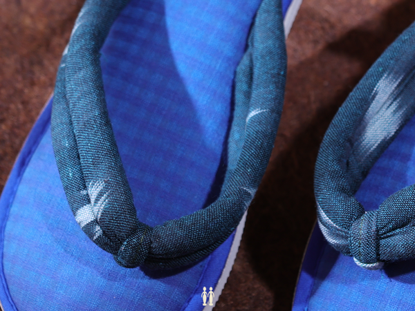 Checks Design Blue Cotton Slippers