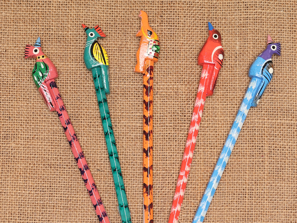 Wooden Pencil Set Of 5 For Kids