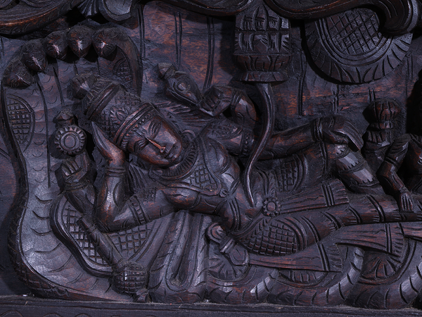 Wooden Pallikonda Perumal Wall Panel For Decor