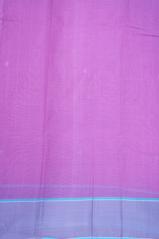 Threadwork Buttas Soft Purple Bengal Cotton Saree