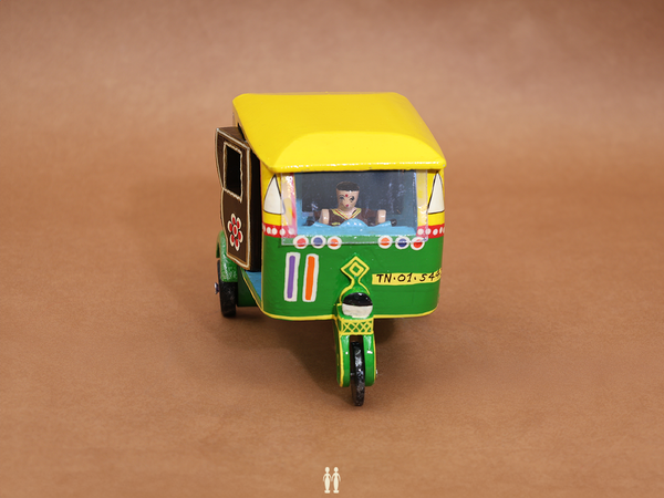 Wooden Handicraft Multicolor Miniature Auto
