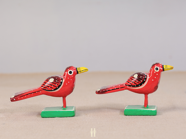 Wooden Birds Set Of 2 For Show Piece
