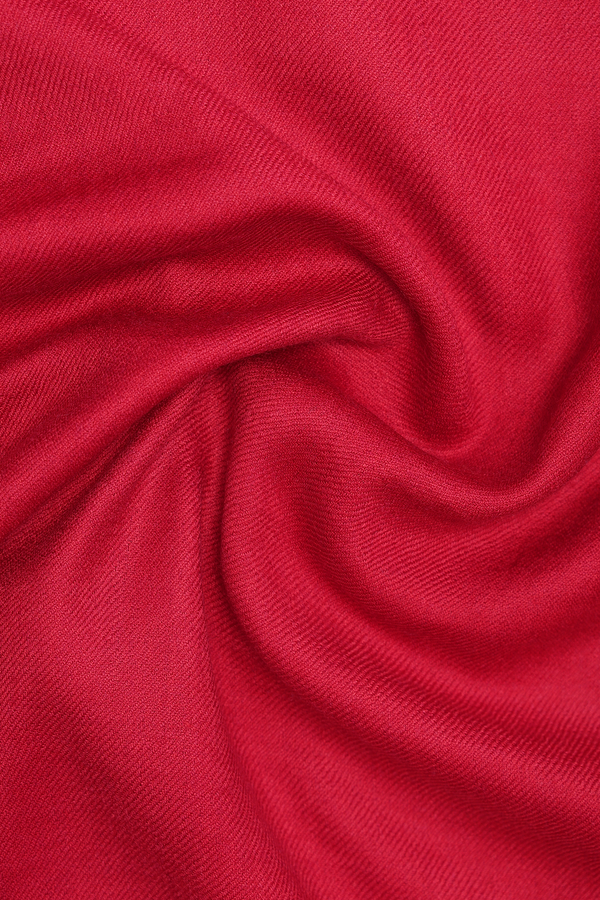 Threadwork Buttas Red Woolen Cotton Shawl