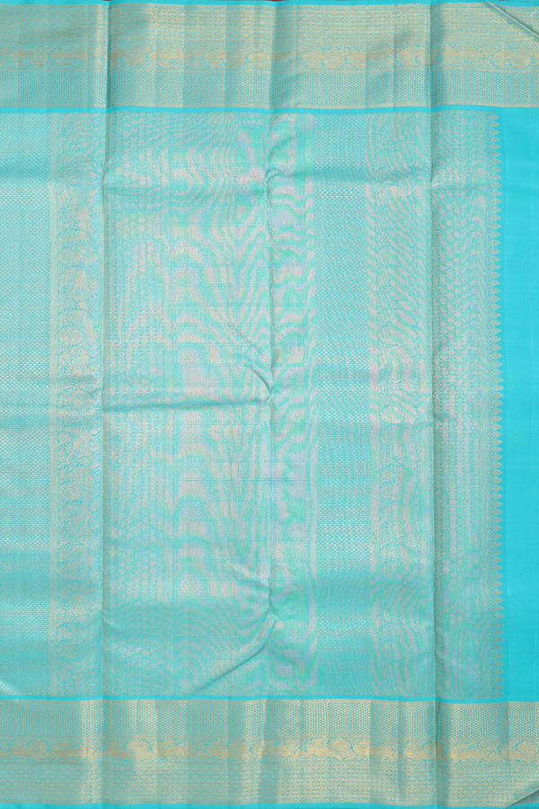 Kanchipuram Silk Saree In Royal Yellow With Brocade Design