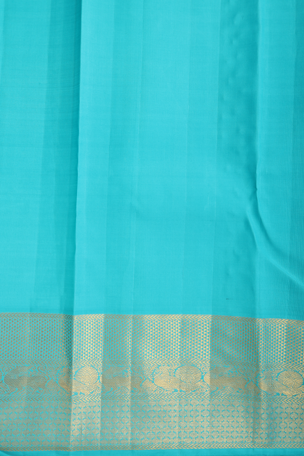 Kanchipuram Silk Saree In Royal Yellow With Brocade Design