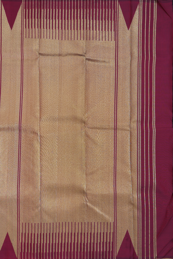 Kanchipuram Silk Saree In Black With Step Border