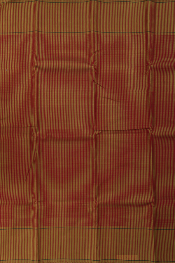 Koorainadu Cotton Saree In Red And Yellow With Checks Design