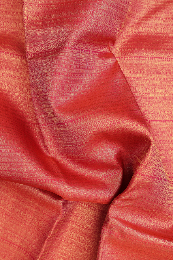 Kanchipuram Silk Saree In Dual Tone With Brocade Design