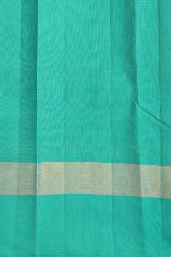 Kanchipuram Silk Saree In Indigo Blue With Checks Design