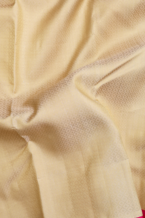 Kanchipuram Silk Saree In Tan Brown With Jacquard Pattern