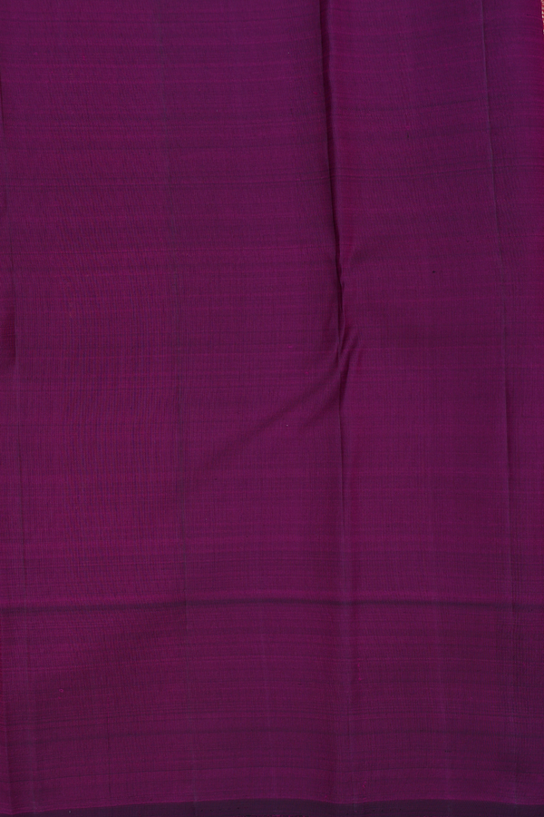 Kanchipuram Silk Saree In Pink With Stripes Design