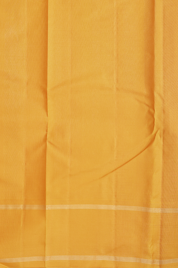 Kanchipuram Silk Saree In Beige With Checks Design