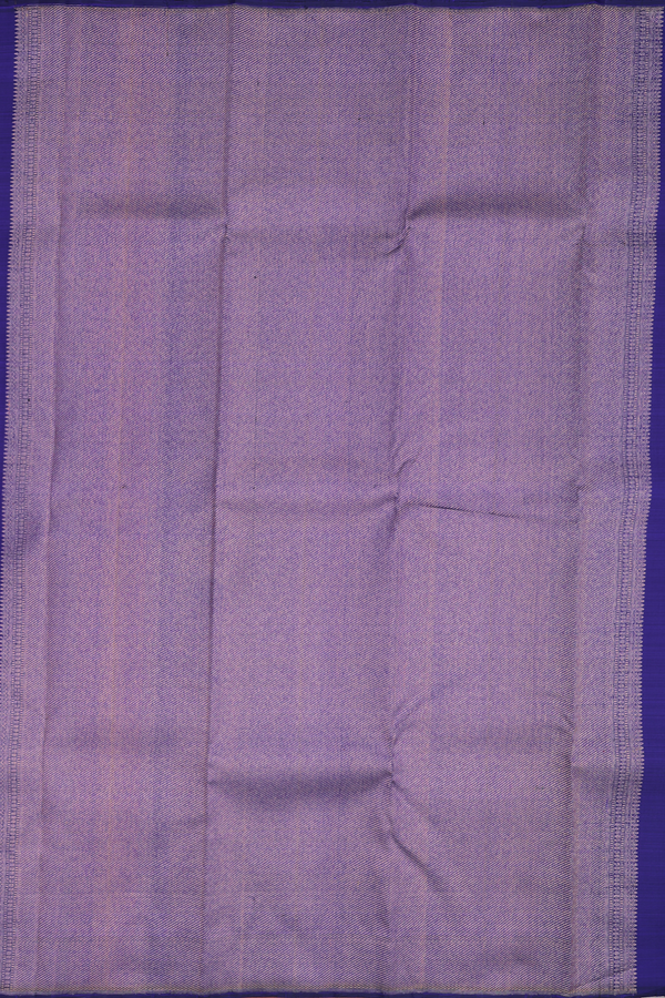 Kanchipuram Silk Saree In Royal Blue With Zari Design