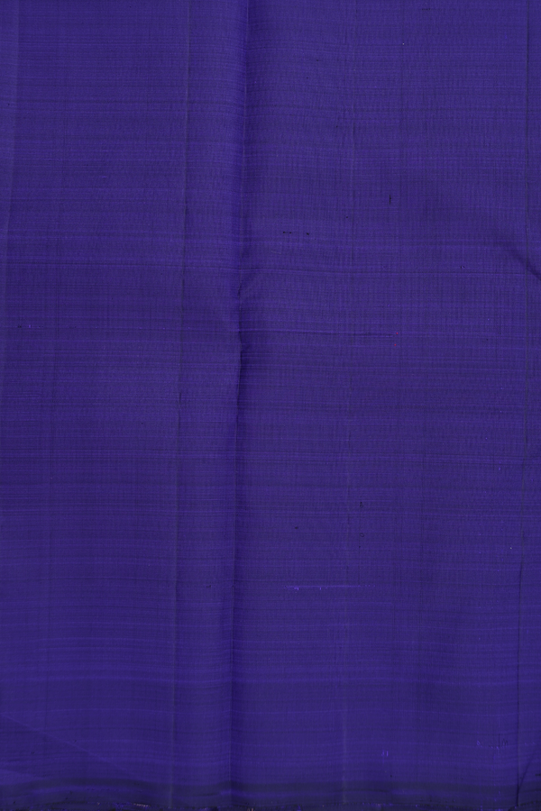 Kanchipuram Silk Saree In Royal Blue With Zari Design