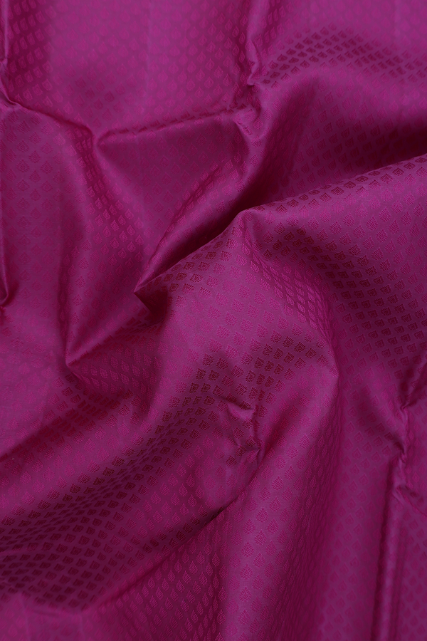 Kanchipuram Silk Saree In Purple With Jacquard Pattern