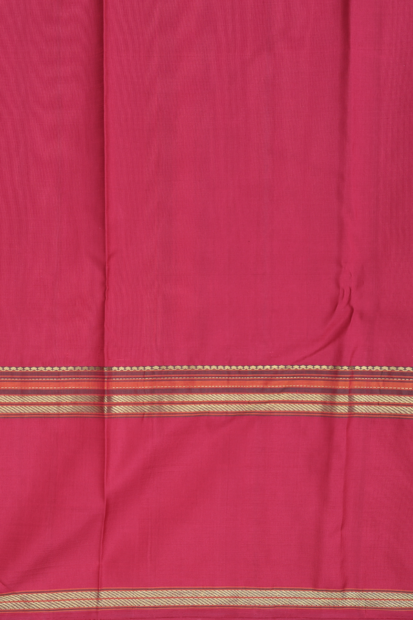 Kanchipuram Silk Saree In Royal Blue With Checks Design