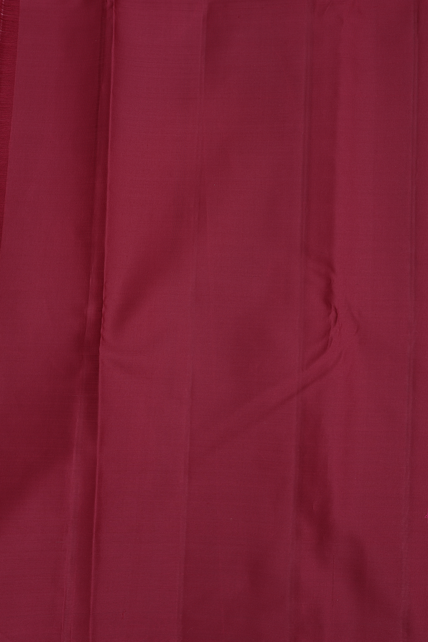 Kanchipuram Silk Saree In Dusty Pink With Temple Border