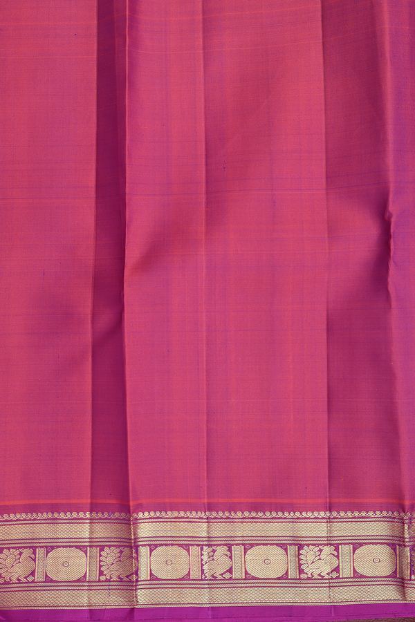 Kanchipuram Silk Saree In Royal Blue With Paisley Buttas
