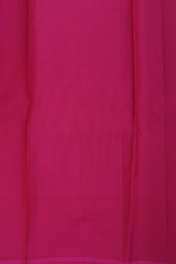 Kanchipuram Silk Saree In Reddish Brown With Zari Buttas