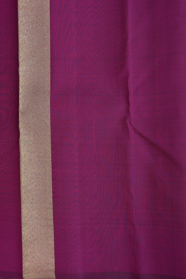 Kanchipuram Silk Saree In Black With Rising Border