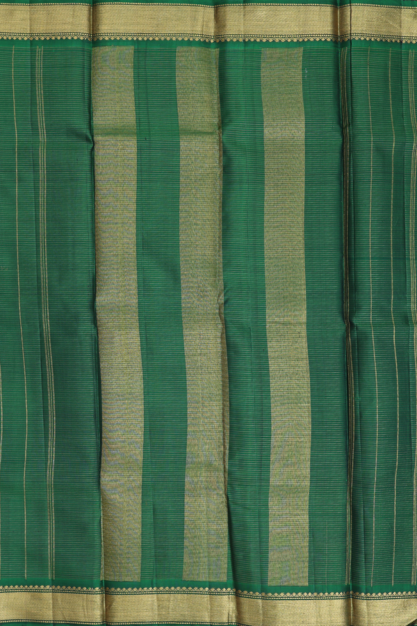 Kanchipuram Silk Saree In Grey With Checks Design