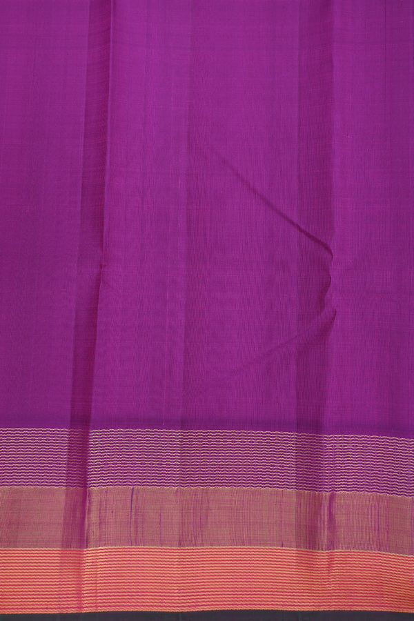 Kanchipuram Silk Saree In Tiffany Blue With Stripes Design