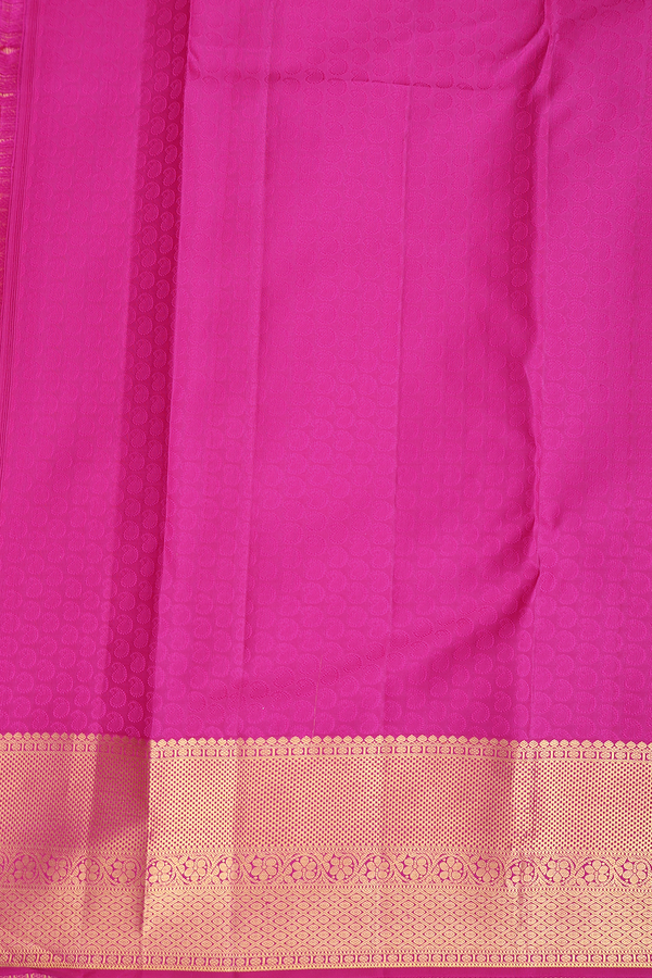 Kanchipuram Silk Saree In Purple With Jacquard Pattern