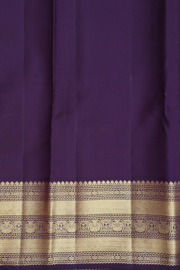 Kanchipuram Silk Saree In Multicolor With Checks Design