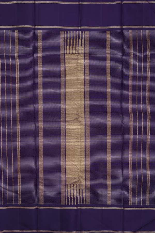 Kanchipuram Silk Saree In Multicolor With Checks Design