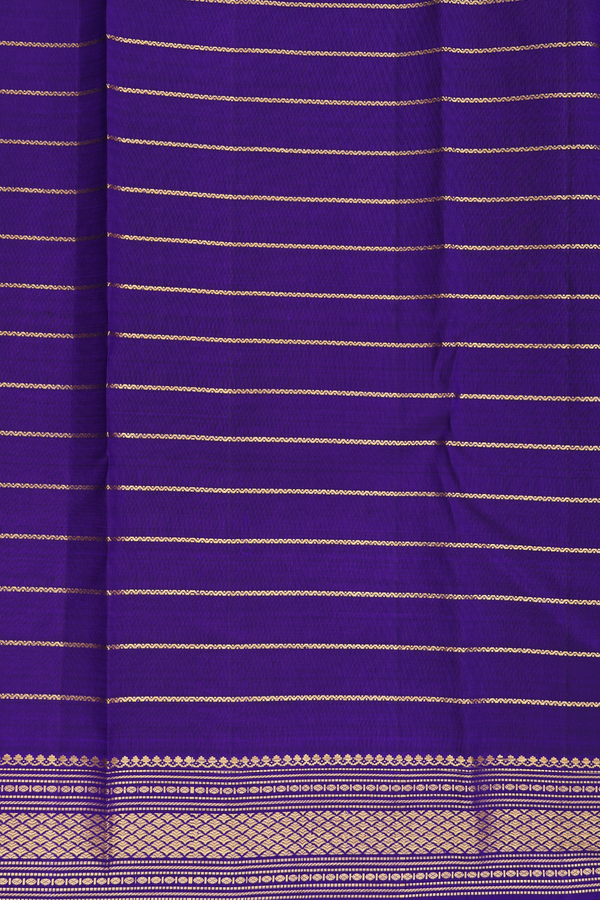Kanchipuram Silk Saree In Royal Blue With Neli Design